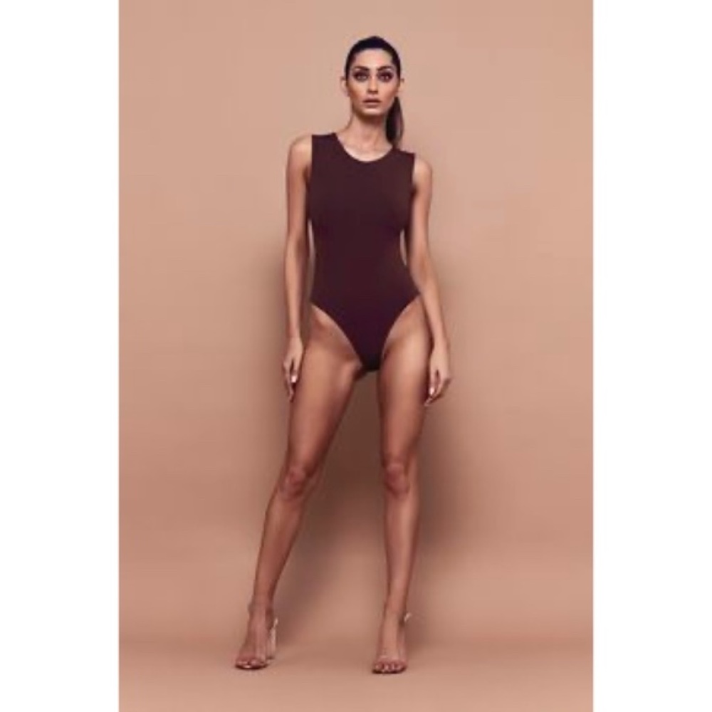 Bossa Bodysuit Brown S NWT Bossa Not Basic Lingerie Top Blouse Undergarment S